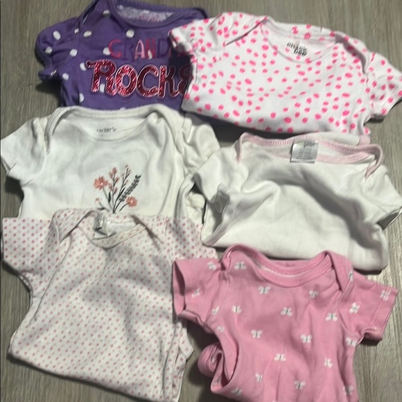 3/$20 Baby Onesies Set - Pink, Purple, White - Picture 1 of 1